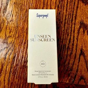 Supergoop Unseen Sunscreen SPF 40 New in Box broad spectrum sunscreen